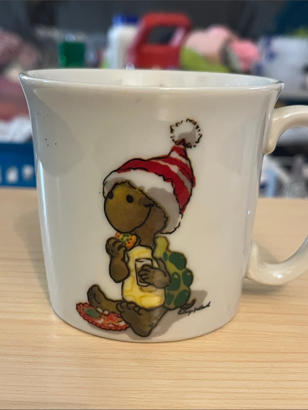 Vintage 1976 Suzy’s zoo Enesco Childs Mug with Turtle 064
